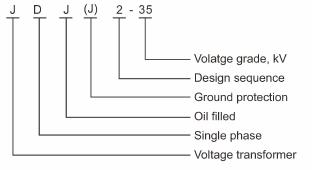 JDJ2-35, JDJJ2-35 single-phase outdoor oil-immersed potential transformer Thomas Electric JDJ2 JDJJ2 35 Outdoor Oil Immersed Single Phase Voltage Transformer type