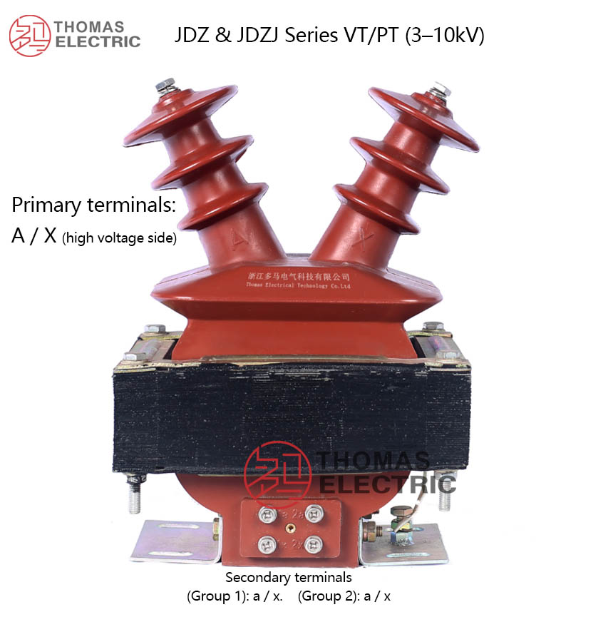 JDZ JDZJ Series Single Phase Epoxy Resin Voltage Transformers 3–10kV put