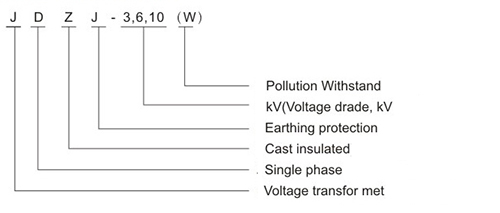 JDZJ 3.6.10W Single Phase Cast Epoxy Resin Voltage Transformers TYPE