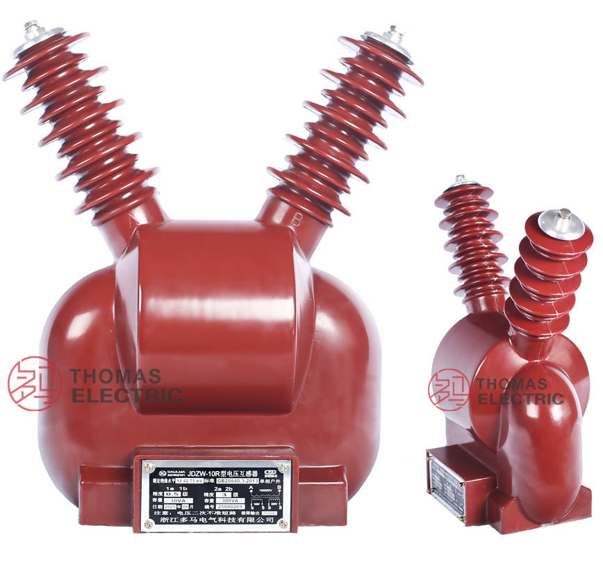 JDZW-10R, JDZW2-10KV Outdoor Pillar Epoxy Resin Voltage Transformers built-in fuse Thomas Electric JDZW 10R JDZW2 10KV Pillar Resin Insulated Voltage Transformers show1
