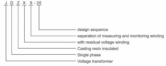 JDZXF9, JDZX9-35W outdoor cast-resin voltage transformer (35kV VT/PT) Thomas Electric JDZXF9 35W JDZX9 35KV Voltage Transformers Outdoor 35kV Cast Resin Insulated Solutions type