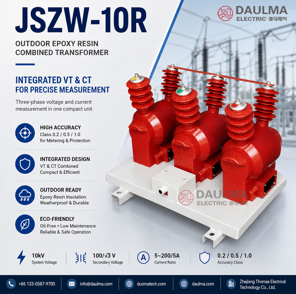 JSZW-10R 10kV Outdoor Epoxy Resin Combined Transformer (CTs, PTs) Thomas Electric JLSW 10R