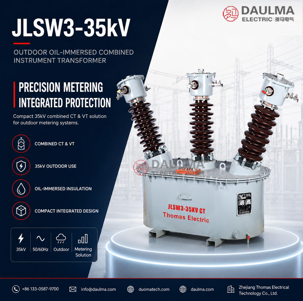 JLSW3-35kV Outdoor Oil-Immersed Combined Instrument Transformer Thomas Electric JLSW3 35KV