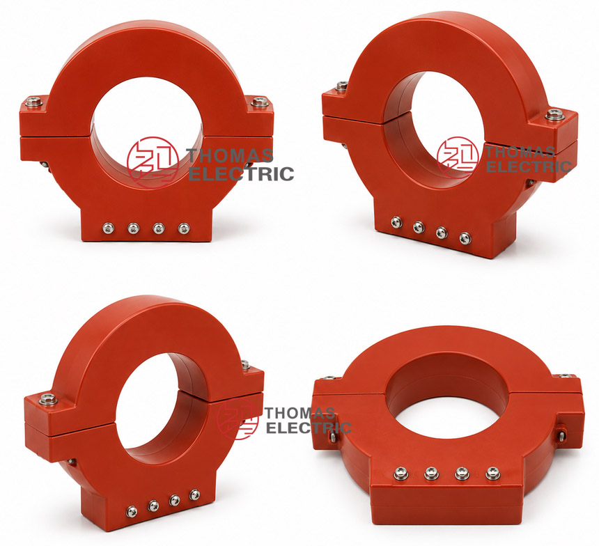 LKZB-0.5 (LBD-LCT) split-core zero-sequence current transformers (6–35kV) Thomas Electric KZB 0.5 LBD LCT split core zero sequence current transformers display