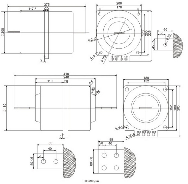 LAJ 10 LFZBJ 10KV high voltage CT outline 1