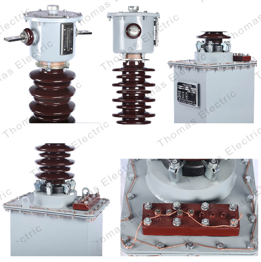 Transformadores de Corriente Sumergidos en Aceite LJW1-35, LJWD1-35KV Thomas Electric LJW1 35 LJWD1 35KV Oil Immersed High Voltage Current Transformer output