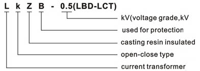 LKZB 0.5 LBD LCT Zero Sequence Current Transformer type