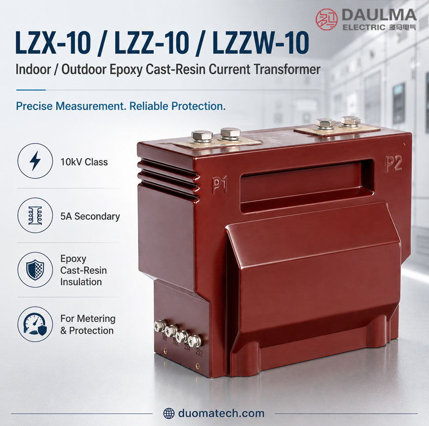 LZX-10, LZZ-10, LZZW-10 10kV cast resin current transformers Thomas Electric LZX LZZ 10