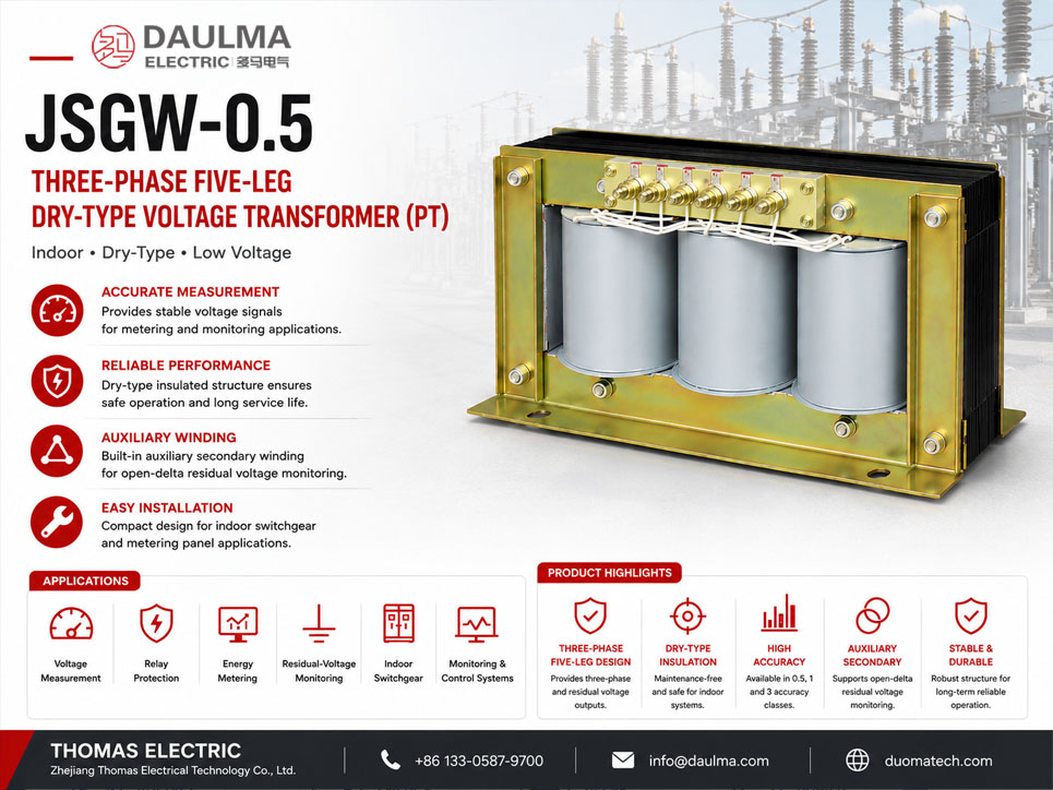 JSGW-0.5 Trafometa ya Uwezo ya Chini ya Voltage ya Miguu Mitano ya Awamu Tatu Thomas Electric JSGW 0.5 Current Transformer ad image