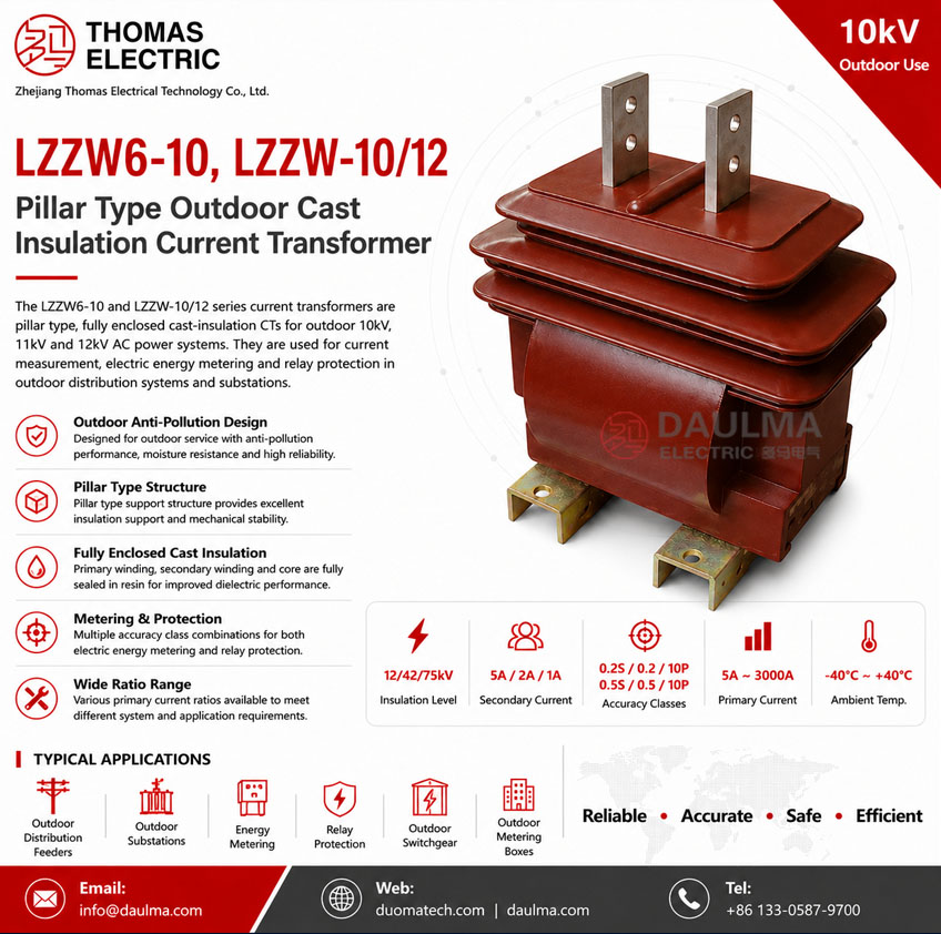LZZW6-10, LZZW-10/12 turi ustunli tashqi izolyatsiyali tok transformatori Thomas Electric LZZB6 10 LZZW 12