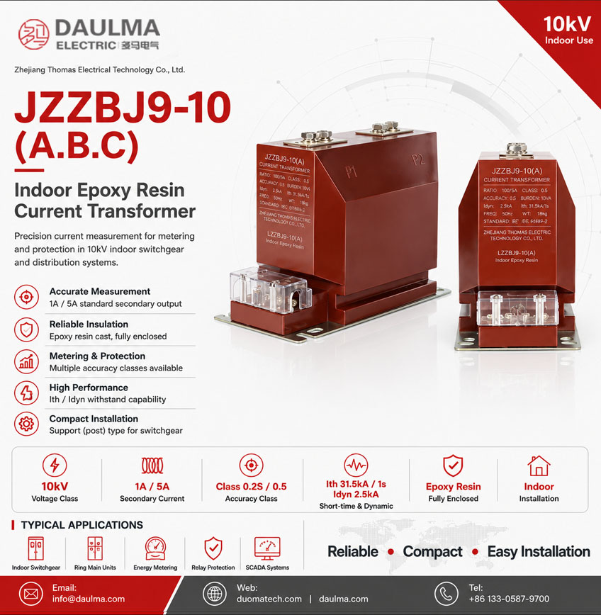 LZZBJ9-10 A,B,C 10kV Indoor Cast-Resin Current Transformer Thomas Electric LZZBJ9 10ABC 10