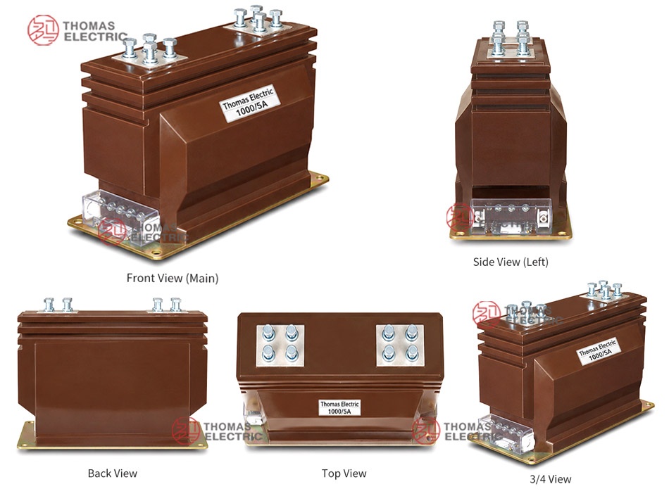 LZZBJ9-12/190b/4S, AS12 Transformator Arus Indoor Berbahan Epoxy Cast-Resin Thomas Electric LZZBJ9-12/190b/4S, AS12 Indoor Epoxy Cast-Resin Current Transformer Product Display