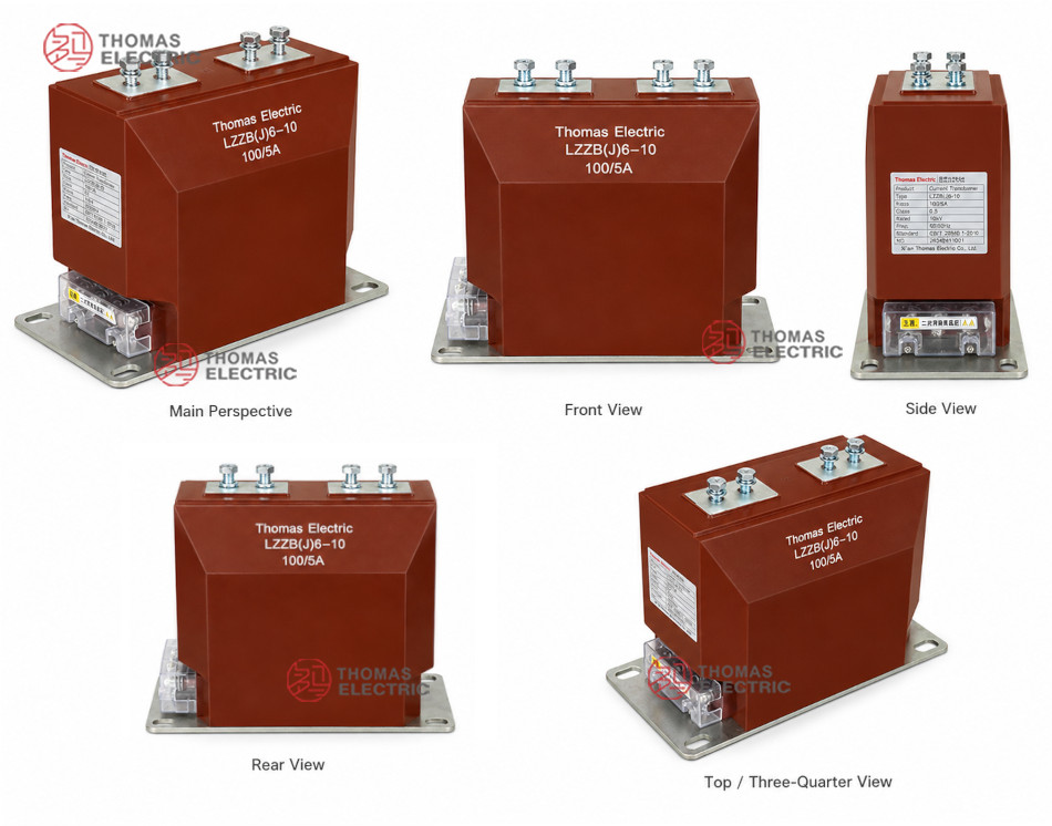 LZZB6-12 / LZZB6J-12 محول تيار داخلي من راتنج الإيبوكسي المصبوب Thomas Electric LZZB6-12 / LZZB6J-12 Product Display