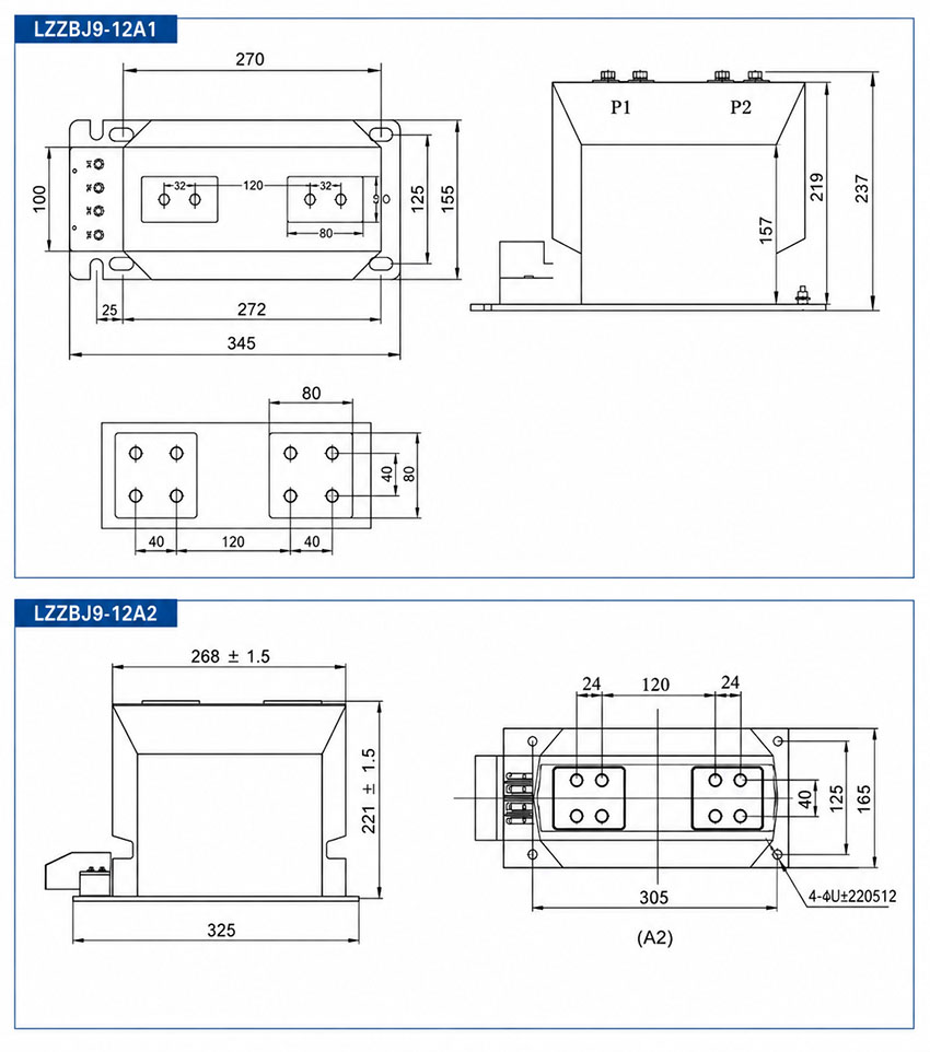 Installation and Dimensions