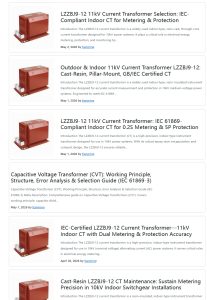 LZZBJ9-12 11kV Current Transformer Selection: IEC-Compliant Indoor CT for Metering & Protection