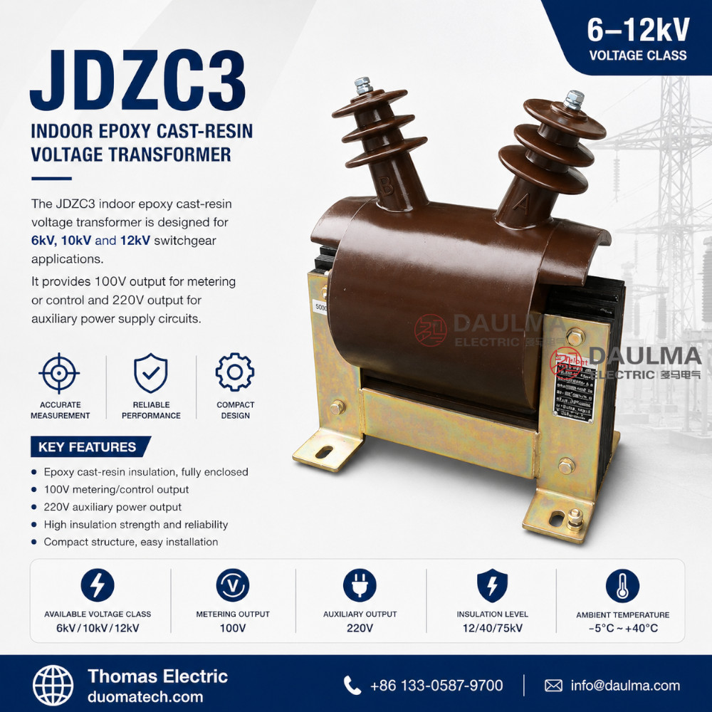 JDZC3 Binnenshuis Epoksi Giethars Spanningtransformator Thomas Electric JDZC3 vertoon produkbeeld