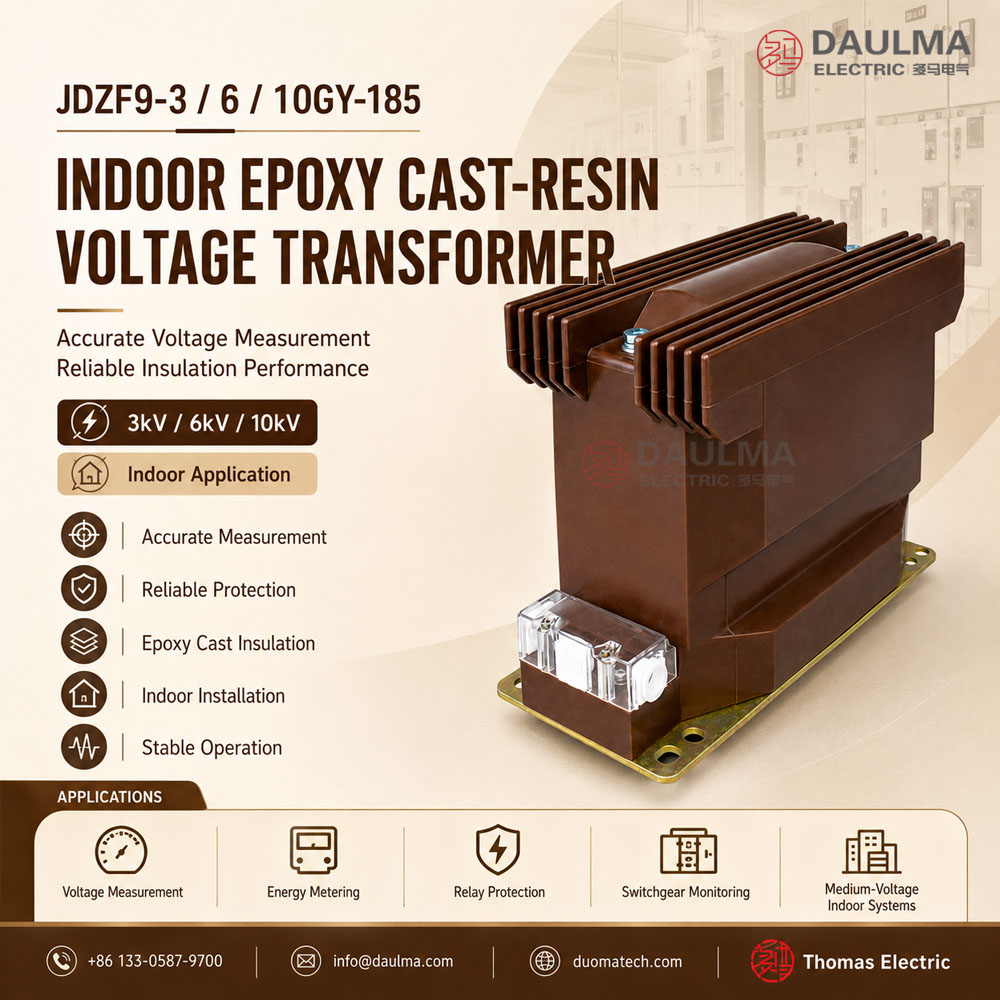 JDZF9-10GY/185 Indoor Epoxy Cast-Resin Voltage Transformer Thomas Electric JDZF9-3/6/10GY/185 Indoor Epoxy Cast-Resin Voltage Transformer Product Display