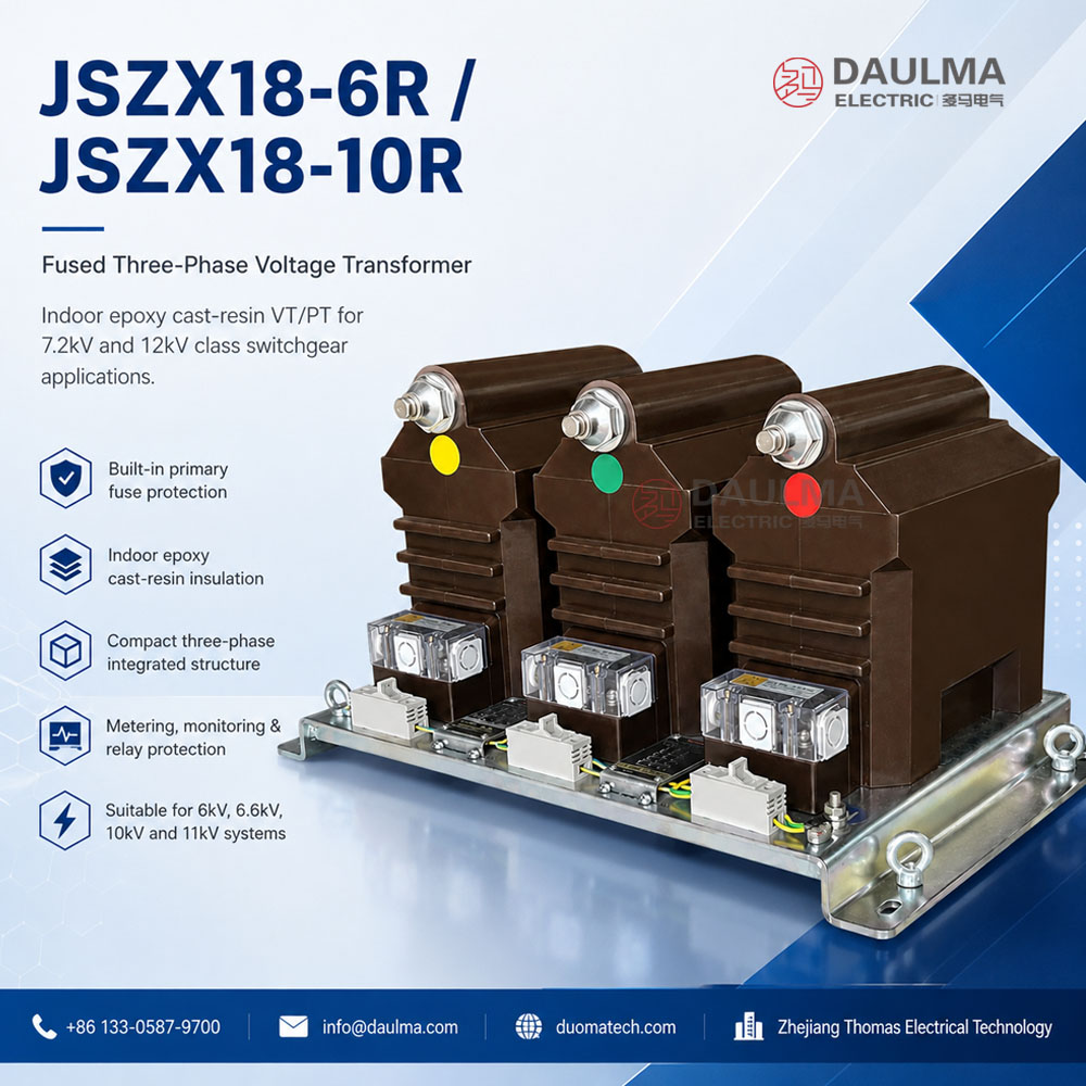 JSZX18-6R, JSZX18-10R Inddor Fused Three-Phase epoxy cast-resin VT/PT Thomas Electric JSZX18-6R, JSZX18-10R Inddor Fused Three-Phase epoxy cast-resin VT/PT Product Display