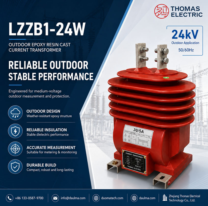 LZZB1-24W Buitekant Epoxyhars Gegote Stroomtransformator Thomas Electric LZZB1 24
