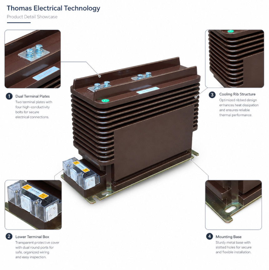 LZZBJ9-24/180b/4S Indoor Epoxy Cast-Resin Current Transformer Product Display