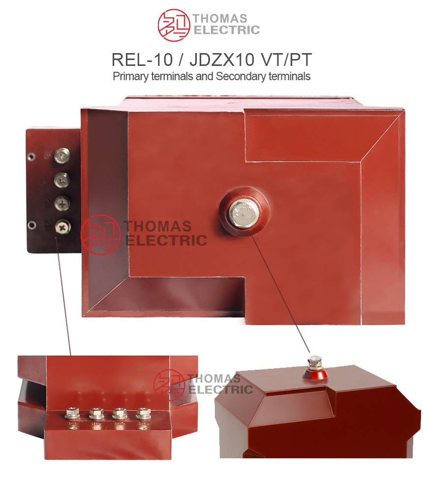 JDZX10, REL-10 Trasformatore di tensione in resina epossidica per interni Thomas Electric JDZX10, REL-10 Trasformatore di tensione in resina epossidica colata per interni – Marcatura dei terminali