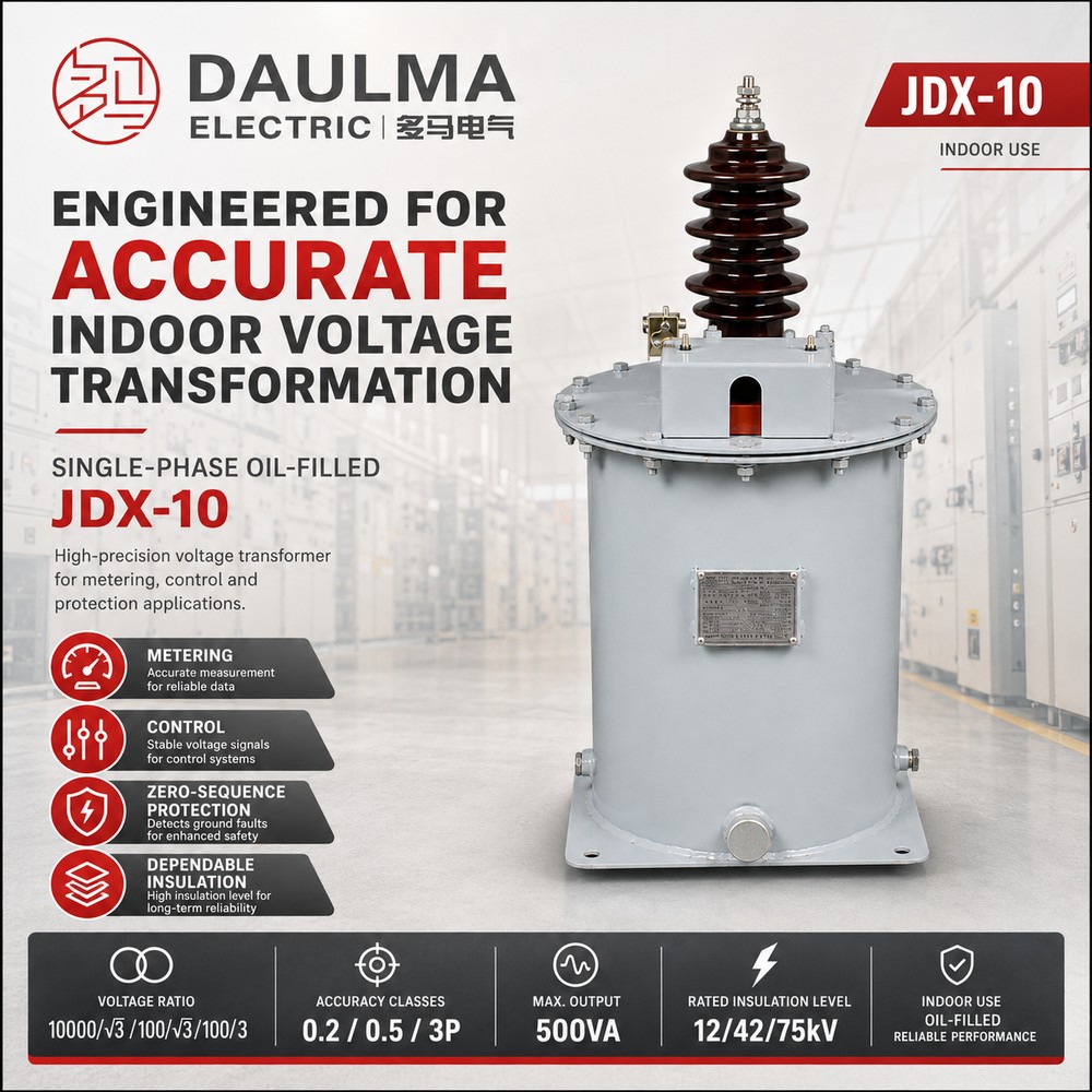 Présentation du produit JDX-10 – Conçu pour une transformation précise de la tension en intérieur