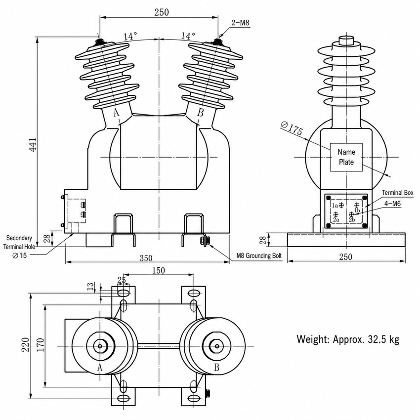 JDZ-10 Installasie Diagram