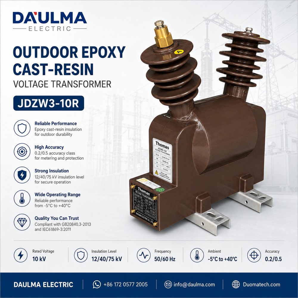 JDZW3-10R Produk Vertoning - Buite Epoksie Gegote Spanningstransformator