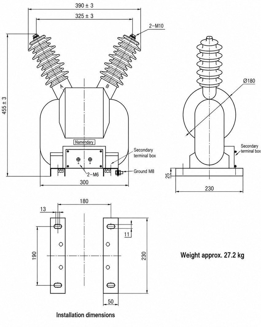 JDZW32-10R Installasiediagram