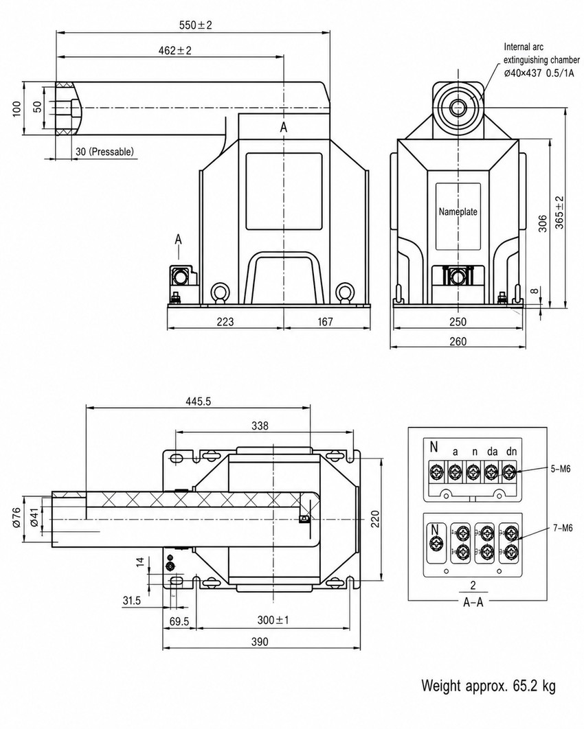 JDZX11-35R Installasiediagram