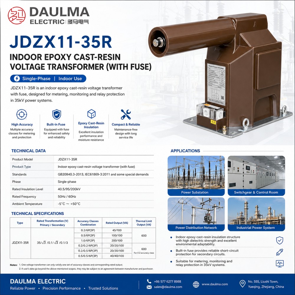 JDZX11-35R Produk Vertoning - Binnenshuise Epoksie Giet-Hars Spanningstransformator