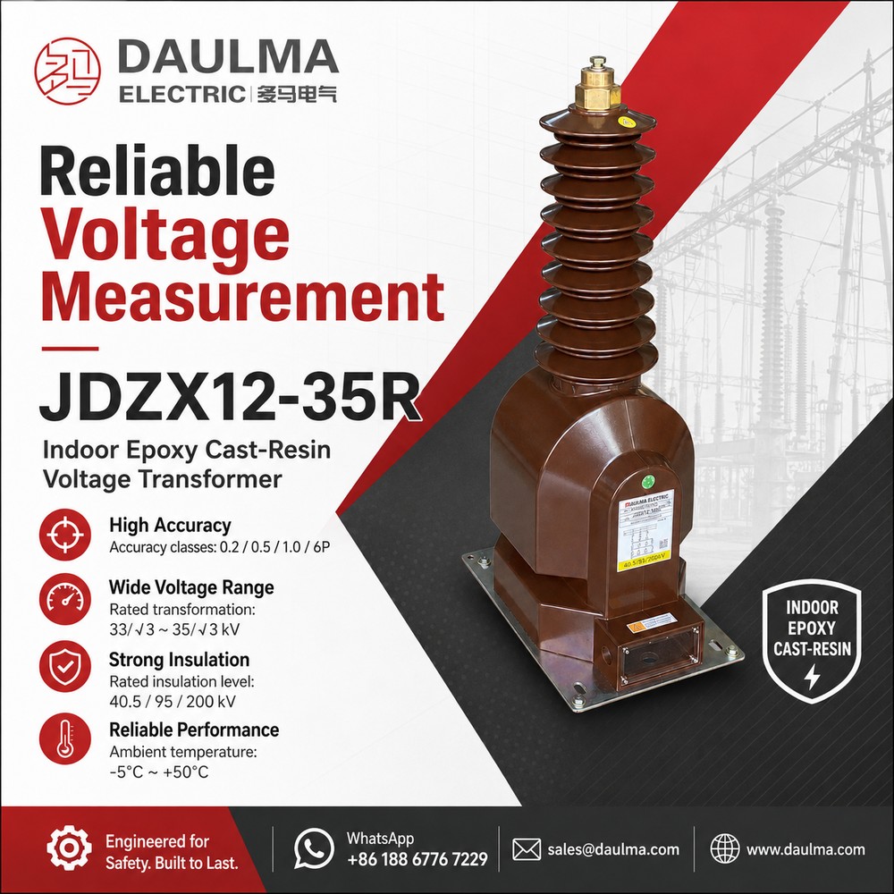 JDZX12-35R 35kV Spanningstransformator Produkplakaat
