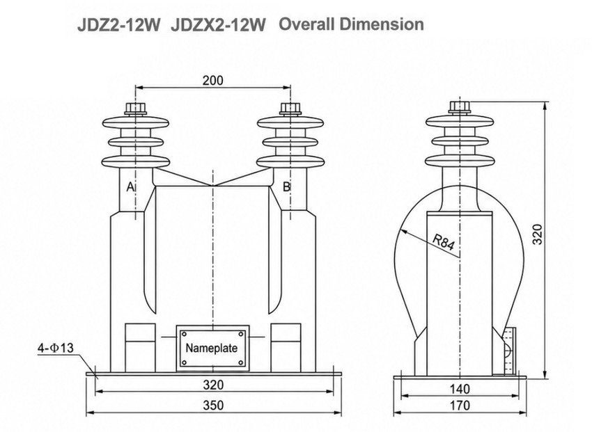 مخطط تركيب JDZ(X)2-12(35)W