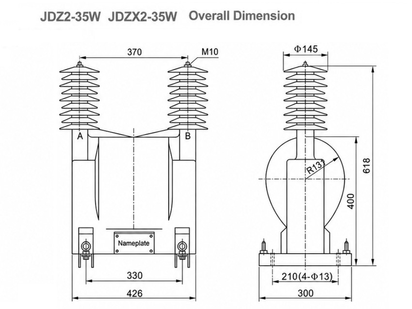 مخطط تركيب JDZ(X)2-12(35)W