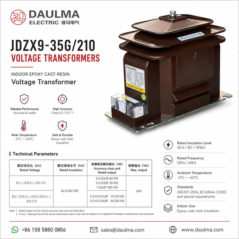 JDZX9-35G/210 kuchlanish transformatori posteri 1