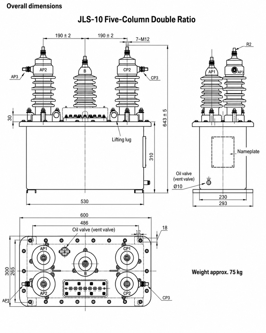 JLS-10 Installation Diagram - Double Ratio