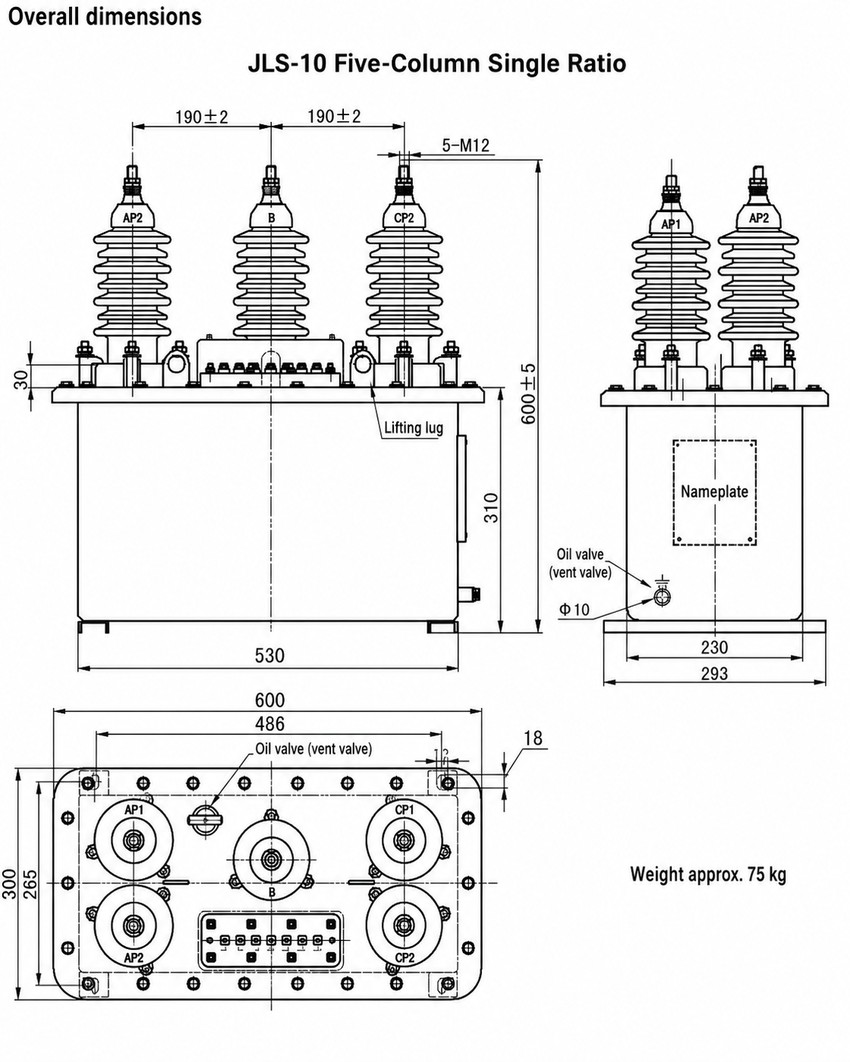 JLS-10 Installation Diagram - Single Ratio