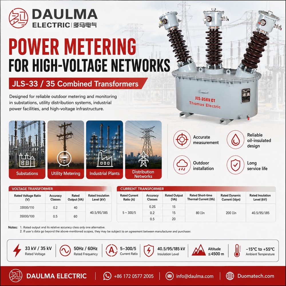 JLS 33 35 Oil Immersed Combined Transformer Metering Box product poster 02
