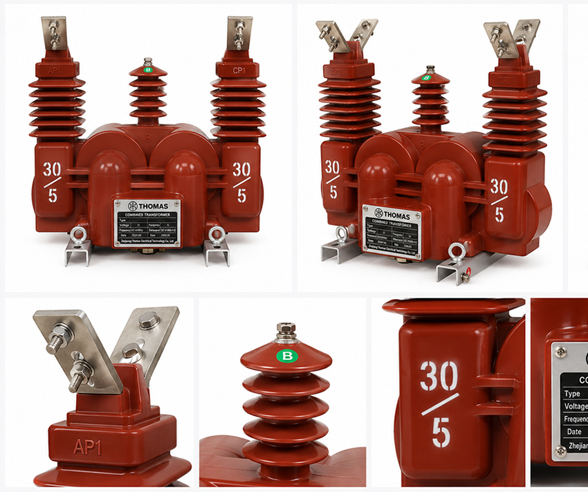 JLSZV2-6 JLSZV2-10W Buite Epoksie Gegote Hars Gekombineerde Transformator-Produk Vertoning