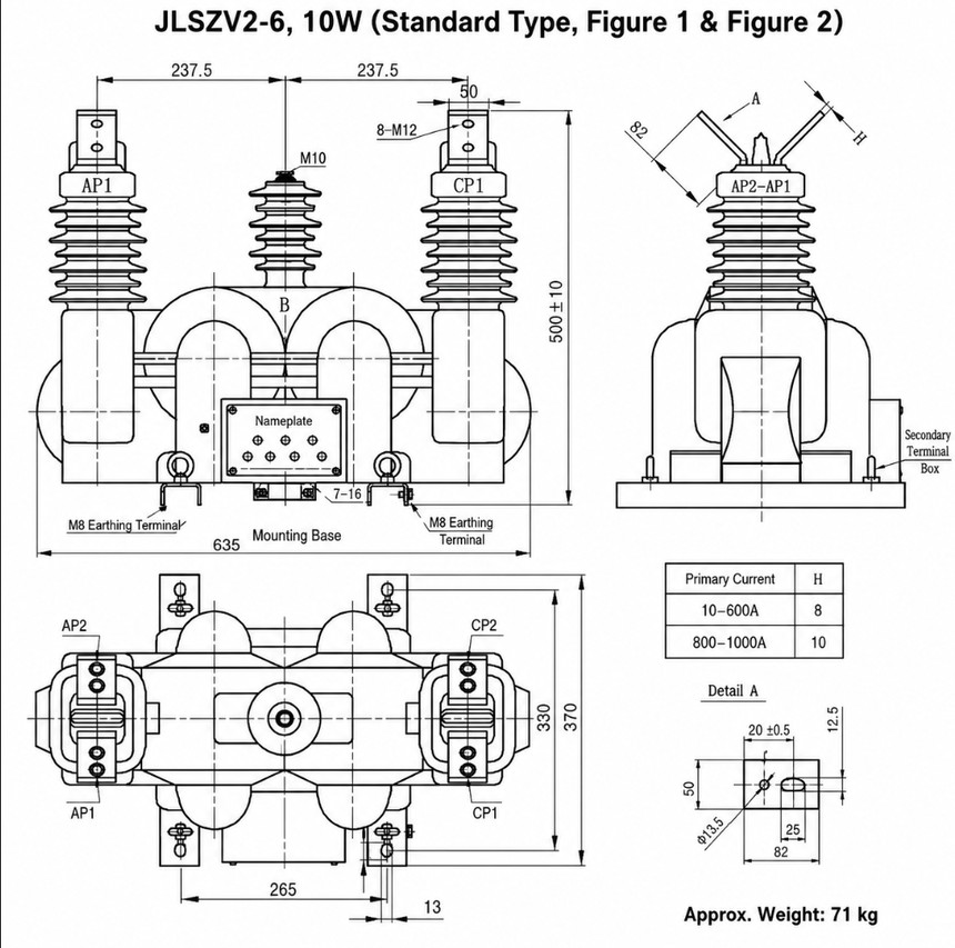 JLSZV2-6 JLSZV2-10W installasiediagram 2