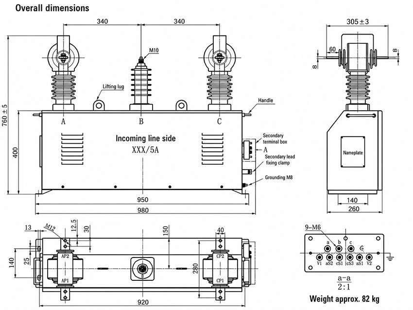 JLSZV8-10W/340 Installasie Diagram