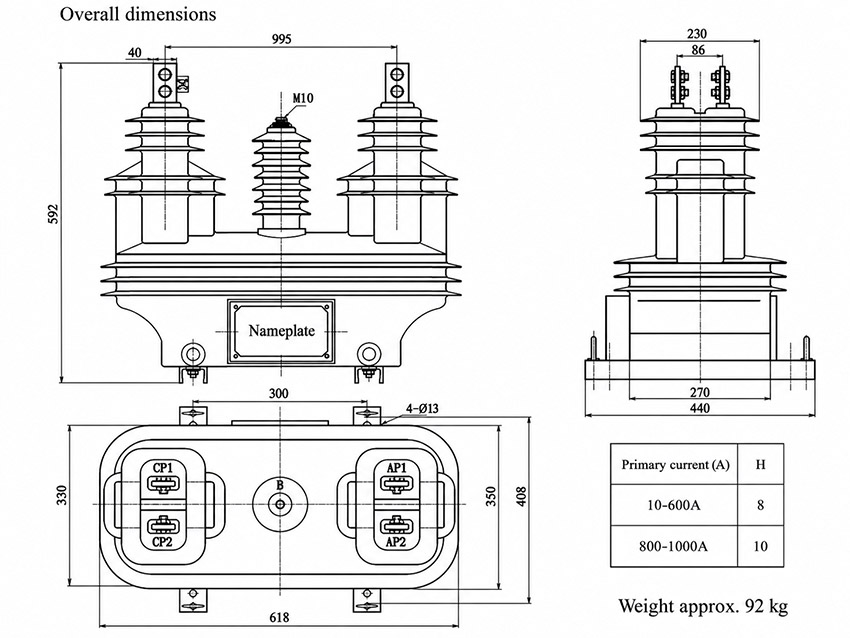 JLSZV(F)-6/10W Installasiediagram