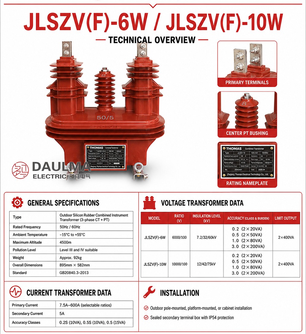 JLSZV(F)-6/10W Produk Vertoning – Tegniese Oorsig
