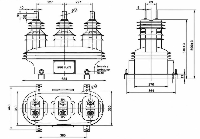 JLSZY(F)-6/10W Installasiediagram