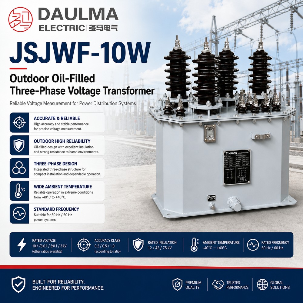 عرض منتج JSJWF-10W - محول جهد ثلاثي الطور مملوء بالزيت للاستخدام الخارجي