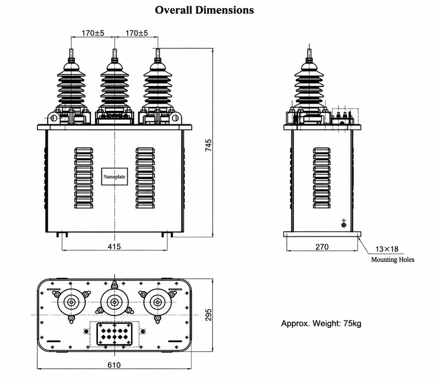 JSZW2-10W Installasie Diagram