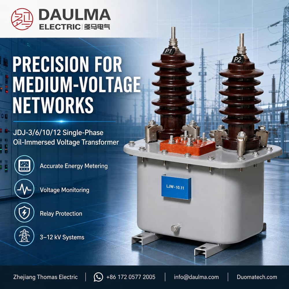 JDJ-3/6/10/12 Single-Phase Oil-Immersed Voltage Transformers (3–12kV) industrial product poster 02