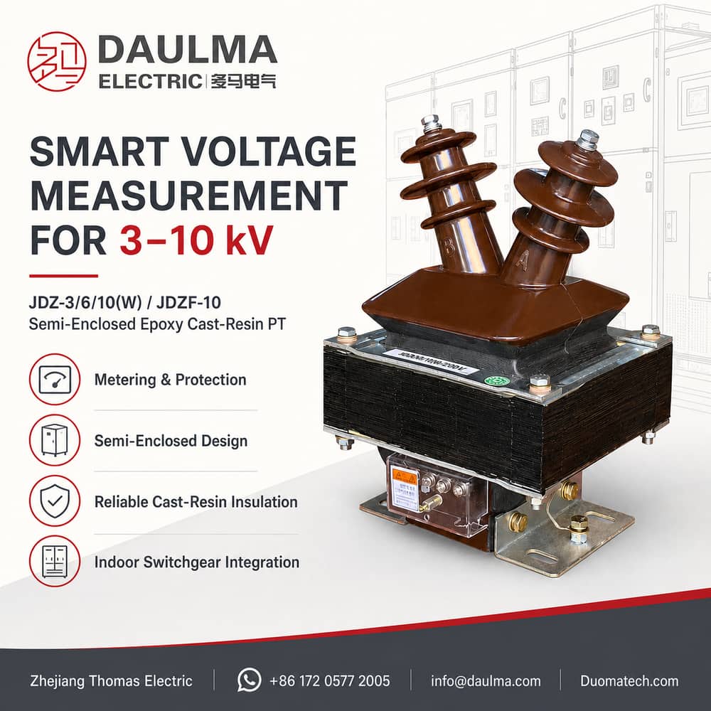 JDZ-3/6/10(W) / JDZF-10 Indoor Semi-Enclosed Epoxy Cast-Resin PT Thomas Electric JDZ-3/6/10(W) / JDZF-10 Indoor Semi-Enclosed Epoxy Cast-Resin PT industrial product poster 01