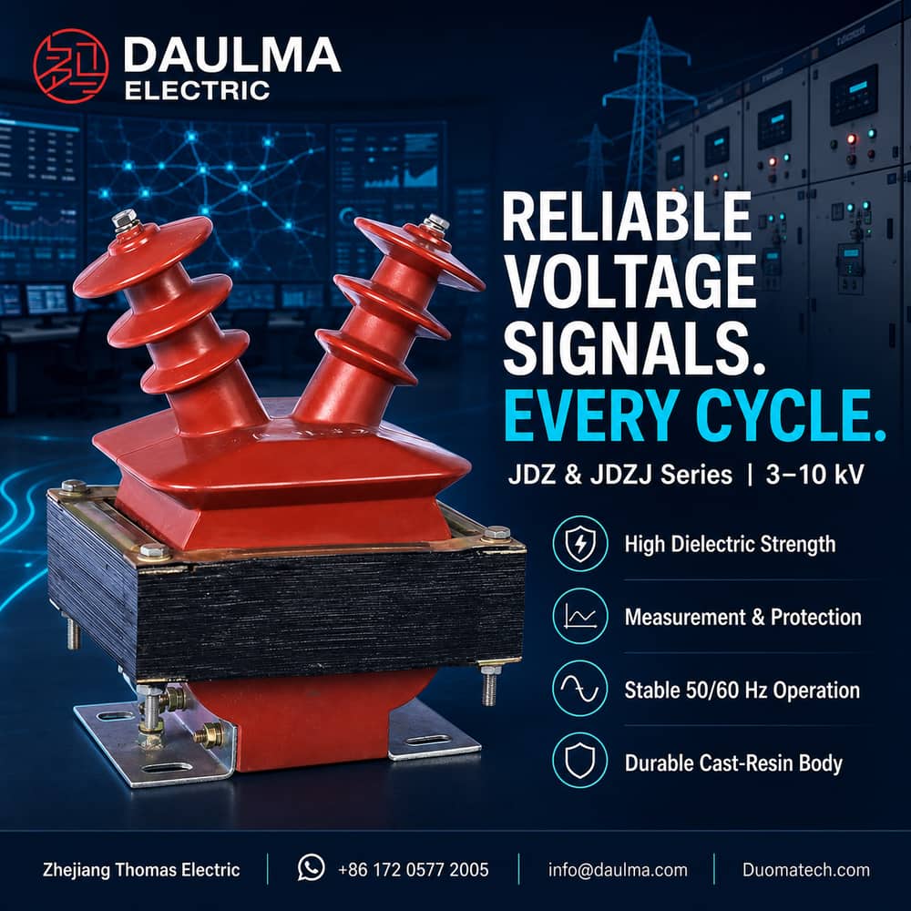 JDZ & JDZJ Series Single Phase Epoxy Resin Voltage Transformers (3–10kV) industrial product poster 02