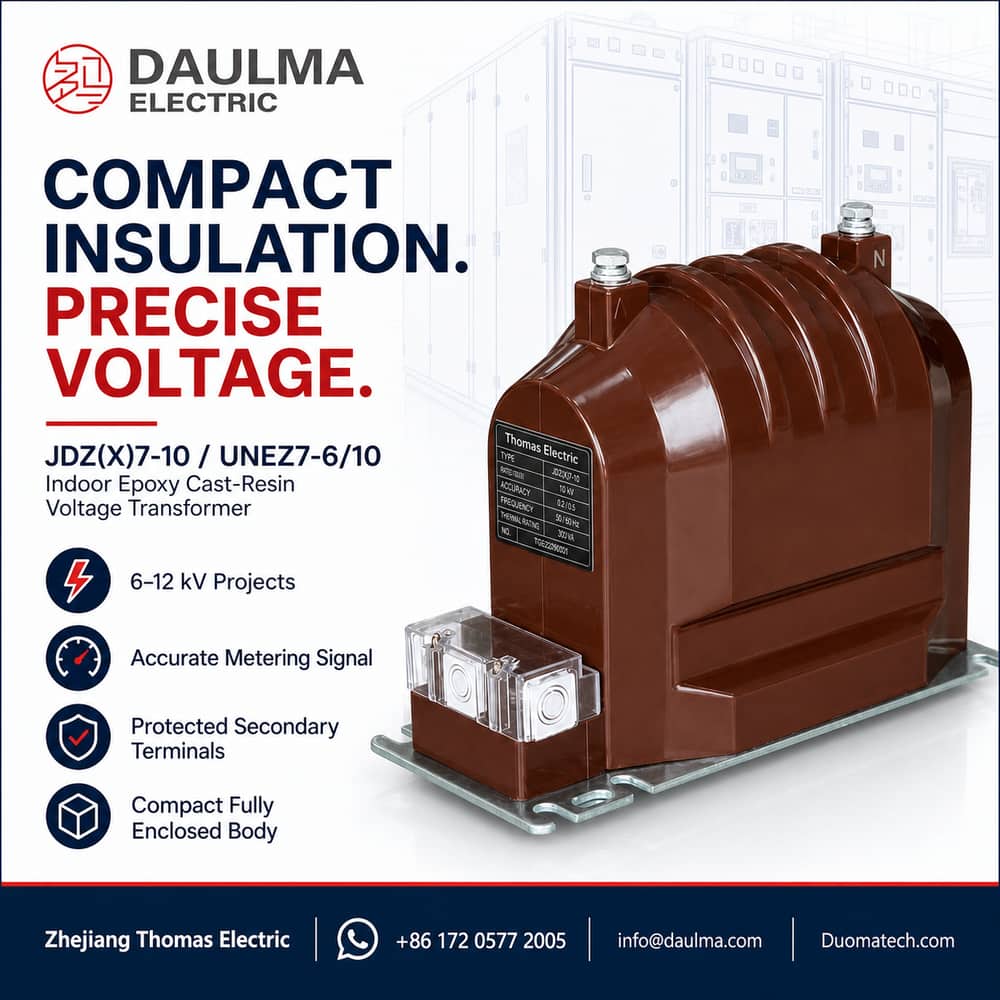 JDZ(X)7-10, UNEZ7-6/10 Indoor Epoxy Cast-Resin Voltage Transformer industrial product poster 01